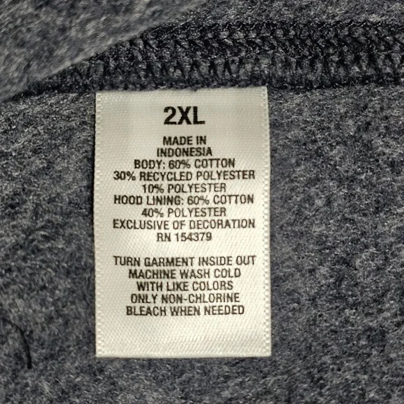 Aeropostale New York East Coast Navy Blue Full Zip Fleece Hoodie Women's XXL NWT - Picture 7 of 8